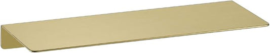 TRUSTMI Floating Shelf Wall Mounted Brushed Gold SUS304 Stainless Steel Storage Shelves for Bathroom Kitchen Bedroom Home Décor, (12 inch x 4 inch), Brushed Brass
