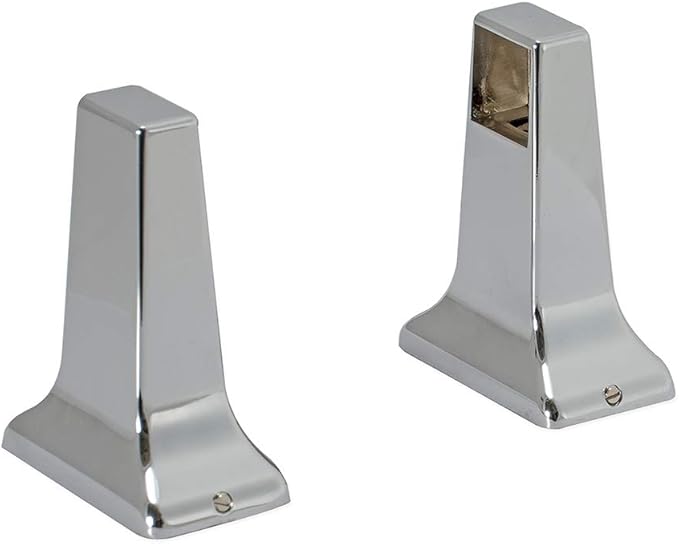 EZ-FLO Bathroom Towel Bar Brackets with 3/4 Inch Concealed Screws, Wall Mounted Towel Rack Holder, One Pair, Chrome, 15155