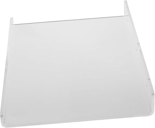 OUNONA Floating Acrylic Wall Shelf for Bathroom Kitchen Storage Mountable Display Rack for Toiletries Cups and Seasonings Sleek Simple Design