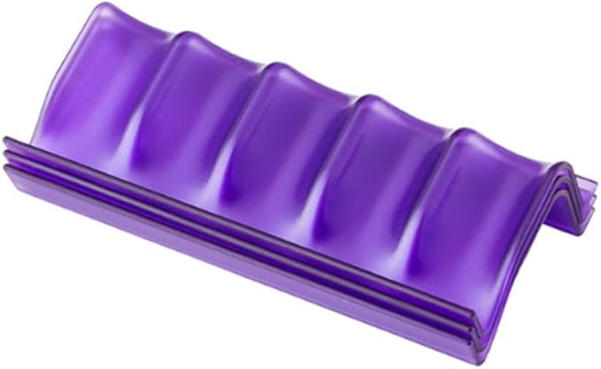 1pc Essential Oil Bottle Storage Rack Slot Foldable Organizer for Home Office Purple for Displaying Organizing Essential Oils Easy Access Label Viewing