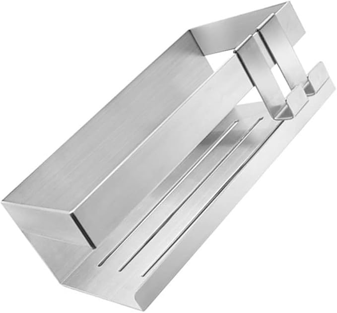 Wall Mounted Bathroom Shelf Stainless Steel Storage Rack No Hole Punch Bathroom Shelf Bathroom Basket