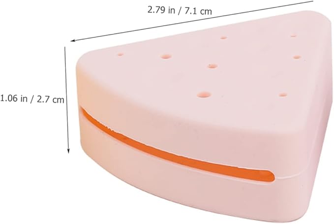 DOITOOL Triangular Makeup Sponge Holder Compact Cosmetic Sponge Storage Box for Quick Drying Easy Carrying Powder Puff Organizer