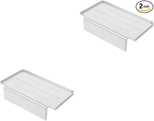 Hemobllo 2pcs Bathroom Phone Holder Wall Mounted Storage Shelf for Easy Access Shower No Drill Installation Design for Versatile Use Finish Corner Organizer for Bathroom