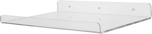 Healifty Wall Shelf Clear Shelves for Bathroom Organizing Shower Rack Toilet Storage Mounted Organizer Storage Stand Acrylic Transparent