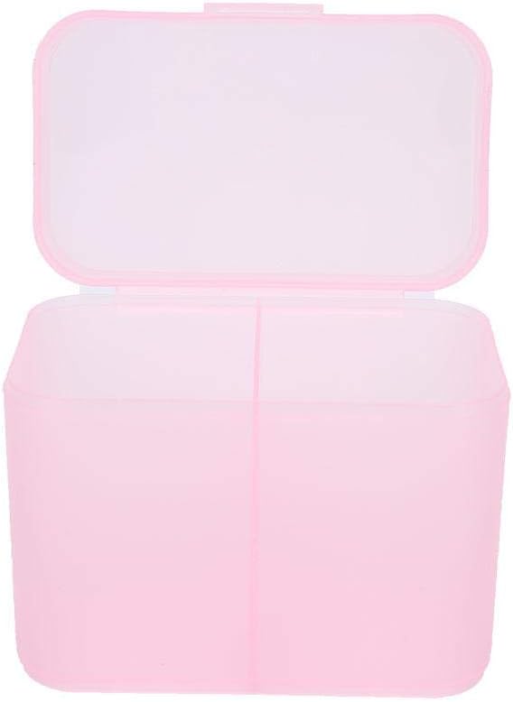 ZJchao 2 Grids Nail Art Storage Box, Nail Nail Supply Holder Nail Polish Remover Pen For Acrylic Powders & Liquids False-Nail-Acrylic-Powders-And-Liquids Container Case()