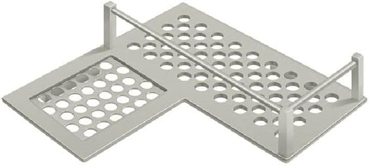 Bathroom Basket Heavy Duty Corner Left 9" Satin Nickel