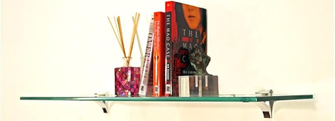 Spancraft Glass C-8x33-Brushed Bronze Cardinal Glass Shelf, Brushed Bronze, 8" x 33"