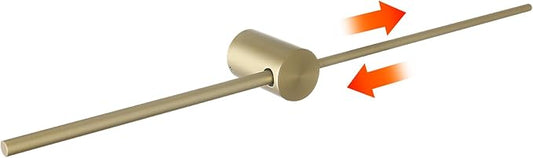 Adjustable Bath Towel Bar Single Bars Towel Rack Rod Wall Mounted SUS304 Stainless Steel Bathroom Towel Holder Toilet Kitchen Towel Shelf Single Layer Modern (Brushed Gold(720mm))