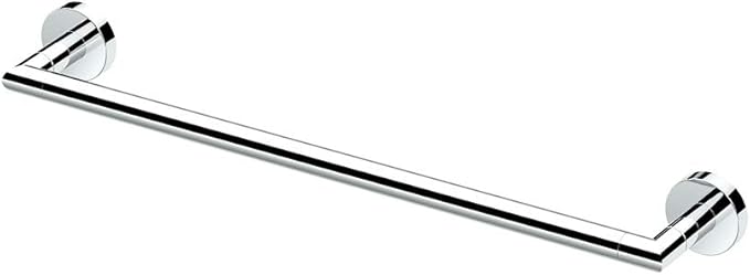 Gatco 4631 Glam Single Towel Bar, 18 Inch, Chrome | Wall Mounted Towel Holder For Bathroom