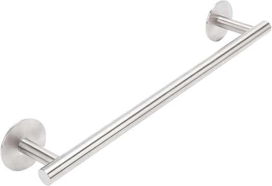 16 Inch Brushed Nickel Towel Bar - Self Adhesive No Drill Bathroom Towel Rack, 304 Stainless Steel Wall Mount Towel Holder by AcGlbauric Bathroom wall Mounted, Bath Towel Bar for Hardware Accessories