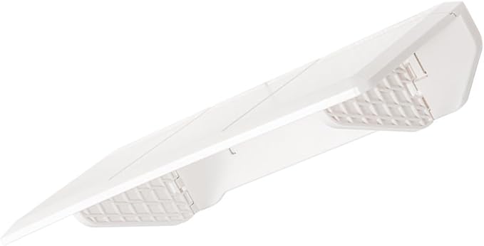 Veemoon Wall-Mounted Folding Storage Shelf White Adhesive Floating Rack Space-Saving Organizer for Kitchen Bathroom Home