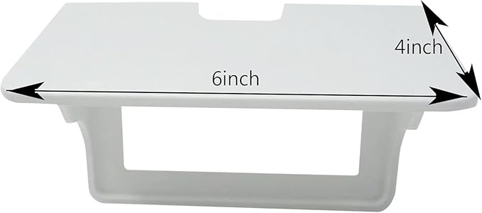 Outlet Shelf for Bathroom, Single Wall Socket Organizer Rack, White Space-Saving Shelf for Kitchen, Bedroom, 6x4x3.8 Inch