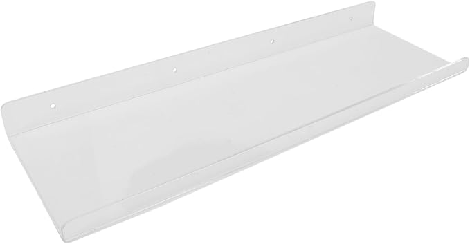 Wall Mounted Storage Shelf Acrylic Floating Bathroom Shelf for Convenient Organization Space-Saving Design for Kitchen and Bathroom Use