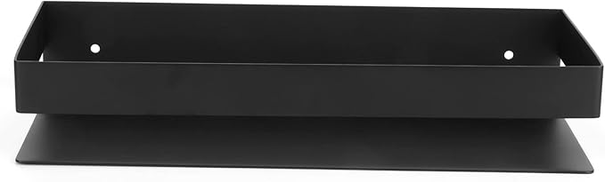 Matt Black Stainless Steel Bathroom Shelf 30cm, Kitchen Storage Rack, Durable and Waterproof - Elegant Design, Easy to Clean, Ideal for Home Organization
