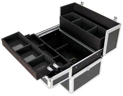 Extendable Trays with Shoulder Strap, Smooth Aluminum Finish, 14-1/4 X 8-1/2 X 9-1/4, 8 Pound