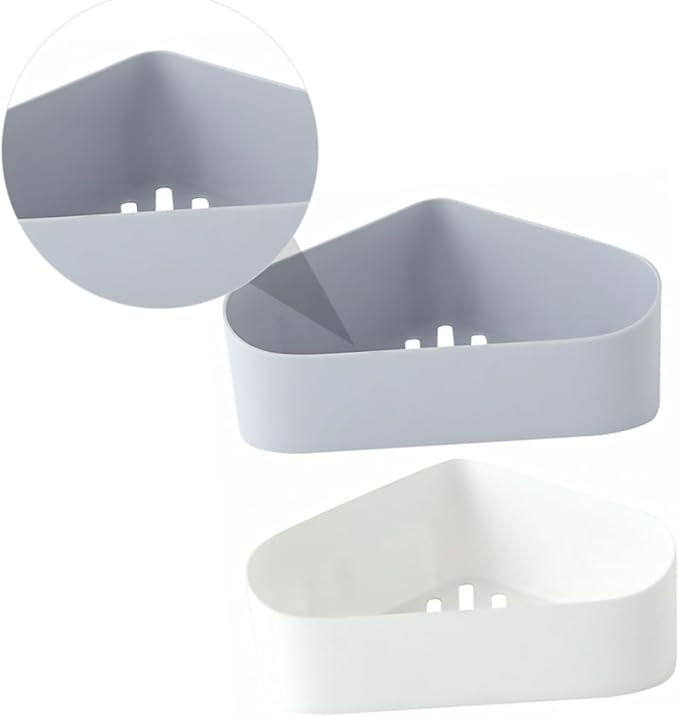 Hemobllo 2pcs Modern White Bathroom Shelves Wall-Mounted Rack Over-the-Toilet Storage Shelf