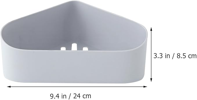 Garneck Wall-Mount Storage Rack Bathroom Shelf Organizer Kitchen Storage Shelf Plastic Draining Rack 2Pcs Set for Bathroom