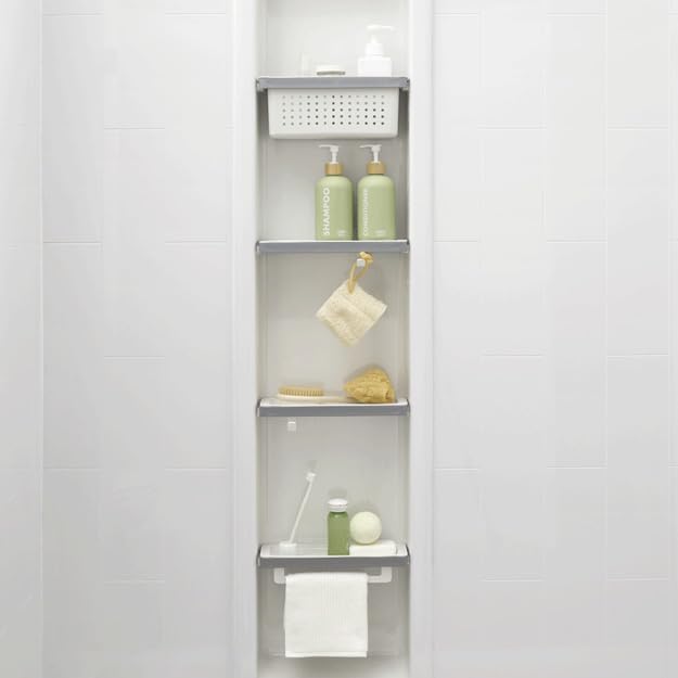 American Standard 7194000.020 Aspirations Shelving 5-Piece Accessories Kit, White