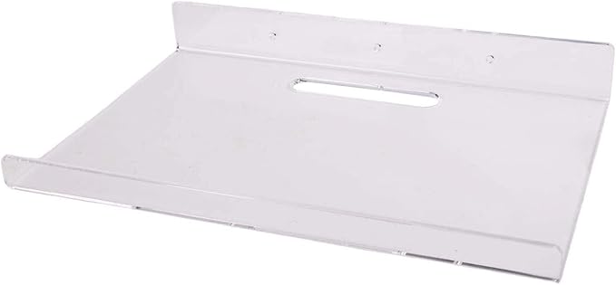 Acrylic Wall Shelf Rack – Punch- Mounting for Smooth Walls, No Drilling Required, Lightweight Storage for Living Room, Bathro(30 * 20 * 4cm)