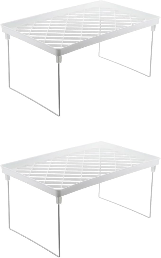 Holibanna 2pcs Cosmetics Storage Shelf Plastic Makeup Organizer Bathroom Shelves