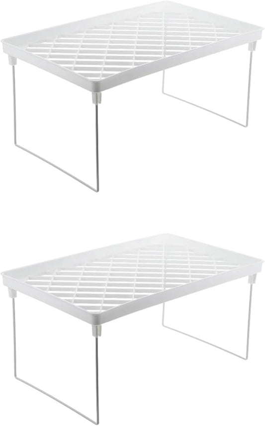 Holibanna 2pcs Cosmetics Storage Shelf Plastic Makeup Organizer Bathroom Shelves