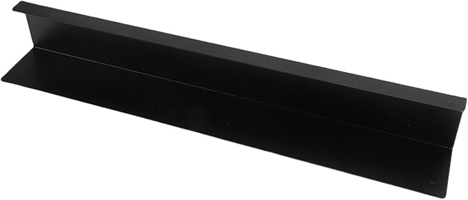 Wall Mounted Picture Shelf Floating Display 16.93 x 2.36 x 2.36in No Drilling Bathroom Shelf with Carbon Steel for Living Room Bedroom Bathroom (Black)