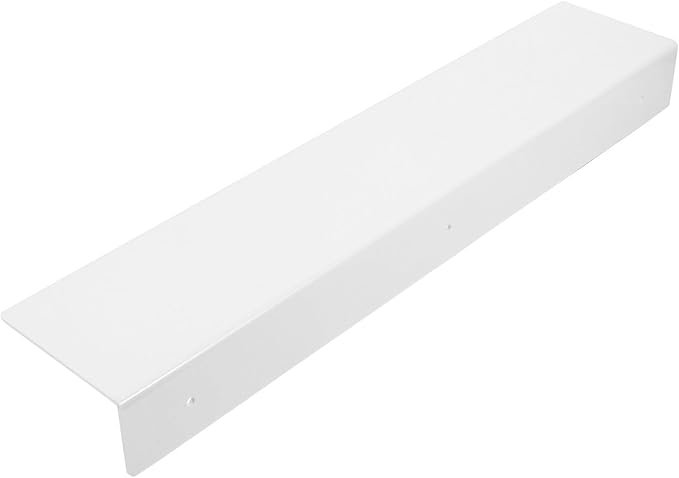 Hemobllo Floating Wall Shelf 50x10cm White Adhesive No-Drill Storage Organizer for Bathroom Kitchen Cabinet Gap, Space-Saving Floating Bathroom Shelf with Waterproof Surface Over Toilet
