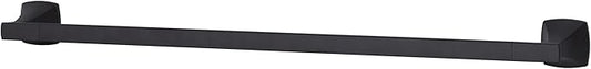 Pfister Venturi Bath Towel Bar for Bathroom, 24-Inch, Wall-Mounted, Screw-in, Matte Black Finish, BTBVNC2B