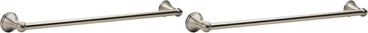 Moen Preston Collection Brushed Nickel 18-Inch Single Bathroom Towel Bar, DN8418BN (Pack of 2)