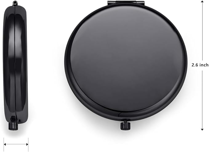 Pocket Mirror for Men and Women,Magnifying Compact Mirror for Purse - 1x/2x Magnification Small Travel Makeup Mirror,Double-Sided Mini Folding Mirror for Daily,Travel Essential