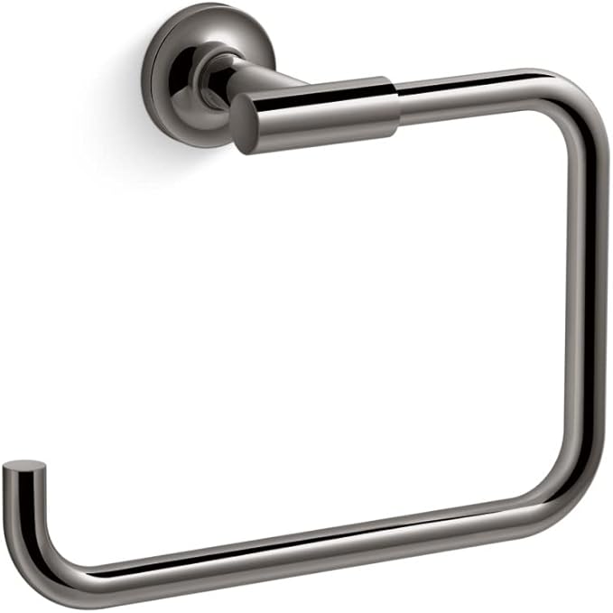 Kohler 14441-TT K-14441-TT Purist Towel Ring, Vibrant Titanium