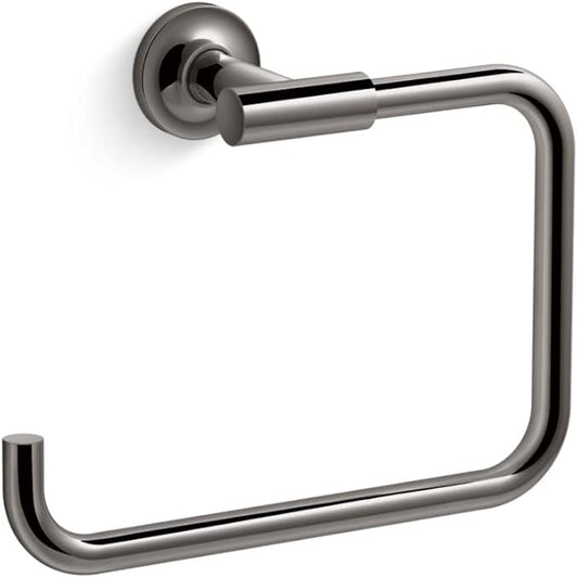 Kohler 14441-TT K-14441-TT Purist Towel Ring, Vibrant Titanium