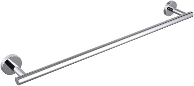 SUS 304 Stainless Steel 24-Inch Towel Bar Wall Mounted for Bathroom Modern Style Polished Finish