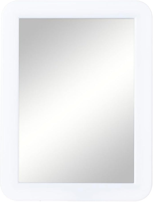 ARTLYMERS Magnetic Locker Mirror, 5x7 Real Glass Small Mirrors for Locker with Magnetic Backing, for School Locker, Bathroom, Household Refrigerator, Locker Accessory (White)