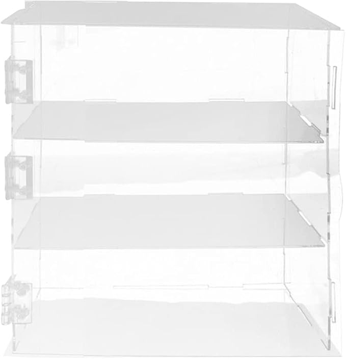 3 Layers 11''W x 4.7''D x 14''H Acrylic Countertop Display Show Case for Action Figures | Organize Cosmetics and Beauty Supplies on a Vanity