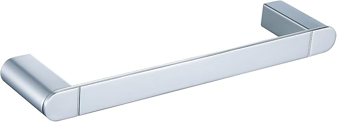 RANDOM 12 inch Towel Bar Polished Chrome Hand Towel Holder Bathroom Hardware Accessories Towel Rack for Bathroom Kitchen SUS304 Stainless Steel Towel Rod Modern Hotel Style Wall-Mounted.96026-2-12C
