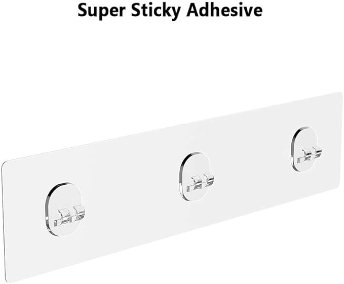Orimade 2 Pack Shower Caddy Adhesive Replacement Sticky Wall Adhesives, 10.63 x 2.75'' (7x27cm) Pad Hook Strip Waterproof Rustproof Bathroom Organizer Shelves, Kitchen Racks Storage