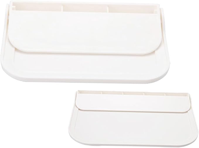 Lurrose 2pcs Small Folding Wall Shelf for Bathroom Space-Saving Organization Foldable Shelf with Adhesive Mount for Towels Soap and Compact Bathroom Storage