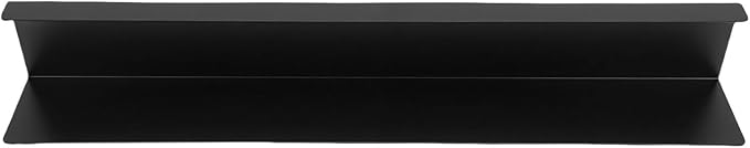 Wall Picture Shelf, 16.93 x 2.36 Inches Carbon Steel Bathroom Shelf with Strong Load Bearing, No Drilling Installation, for Modern Scandinavian Industrial Bathroom Storage (Black)