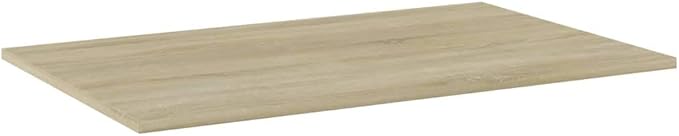 Sonoma Oak Wall-Mounted Shelf Set of 4 Engineered Wood Medium Simplistic Design for Home Storage and Organization