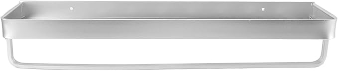 Space Aluminum Bathroom Shelf 60cm Wall Mounted Floating, Punch Free, Rust - Easy Installation, Large Capacity Storage, Ideal for Bathroom and Kitchen (Without Hook)