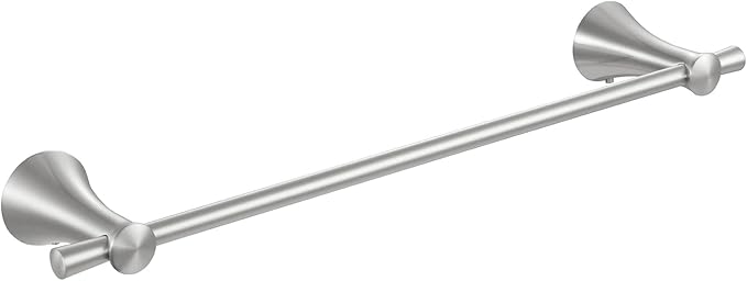 PARLOS Brass 17" Towel Bar Towel Holder Hanger Rack Wall Mount Accessories for Bathroom, Brushed Nickel