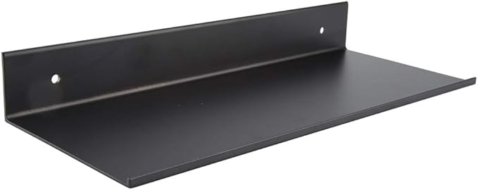 flexman Bathroom Shelves, Black Bathroom Single Layer Matte Rack, Space Aluminum Wall Mount Drilling Installation Shelves for Kitchen and Bathroom (50cm)