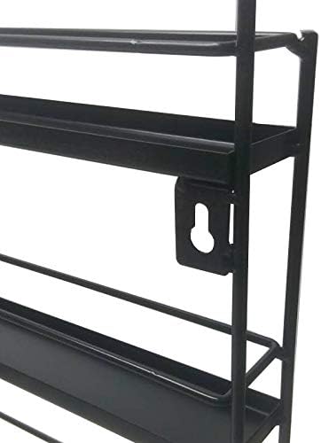 FixtureDisplays® Black Metal Nail Polish Mountable 5 Tier Organizer Display Rack Essential Oil Rack 16034-BLACK