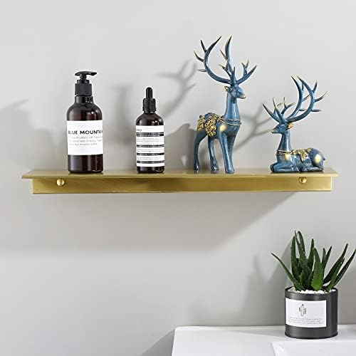 ZTBH Bathroom Divider 30-60 cm Length Bathroom Shelves, Wall Rack Bathroom Rack Bathroom Hardware Sets (Color : 40cm Brushed Gold)