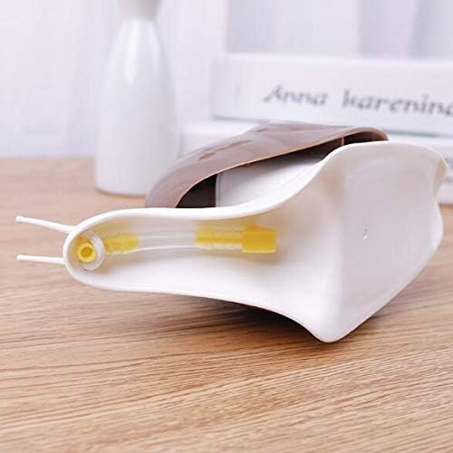 Cute Snail Soap Dispenser for Kitchen Bathroom etc. (120ML) (White)