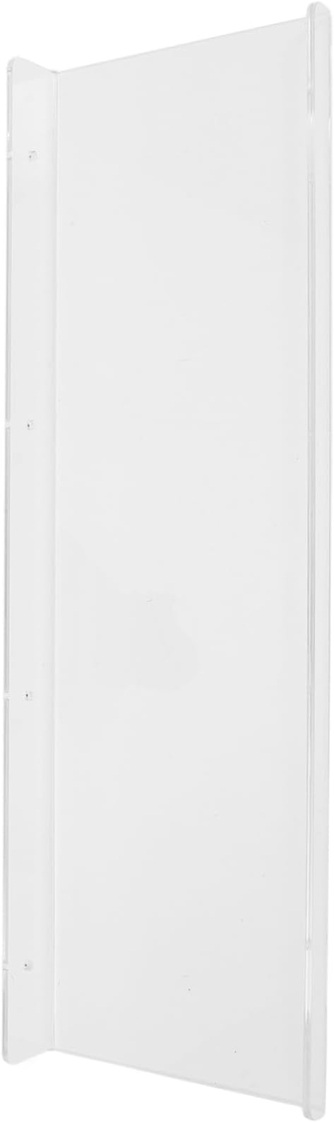 Acrylic Wall Mounted Shelf for Bathroom Storage Floating Rack for Toiletries and Accessories Easy Installation Space-Saving -Shaped Style