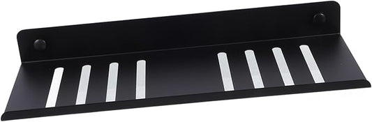 Alipis 12-Inch Floating Shelf Wall-Mounted Metal Rack Matte Finish Storage Shelf for Bathroom Kitchen Living Room Office Easy Installation Space-Saving Design