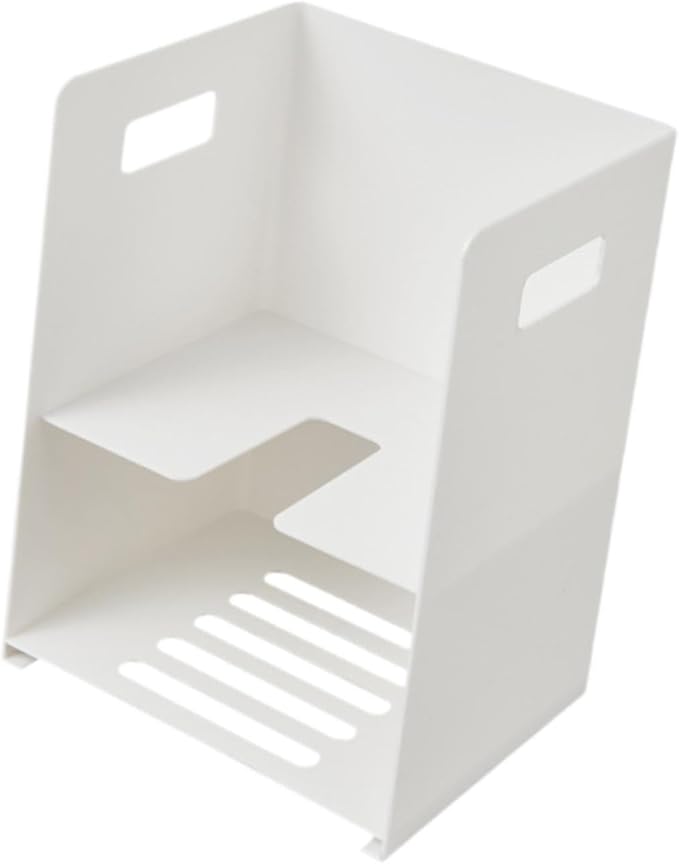 HouseVibe Toilet Plunger Holder Bathroom Organizer Sturdy Versatile Space Saving Waterproof Practical Corner Shelf Toilet Storage Rack