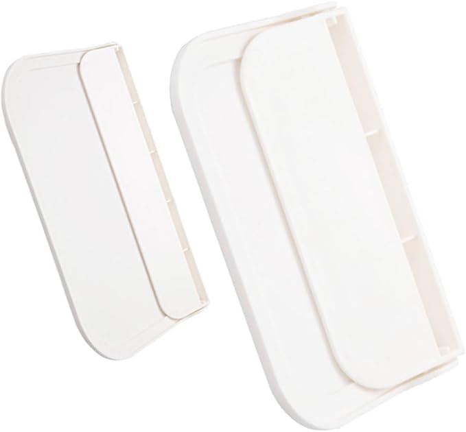 NUOBESTY 2pcs Foldable Wall-Mounted Bathroom Shelves Space-Saving PP Storage Racks for Towels Soap and Toiletries Organization with Compact Folding Design